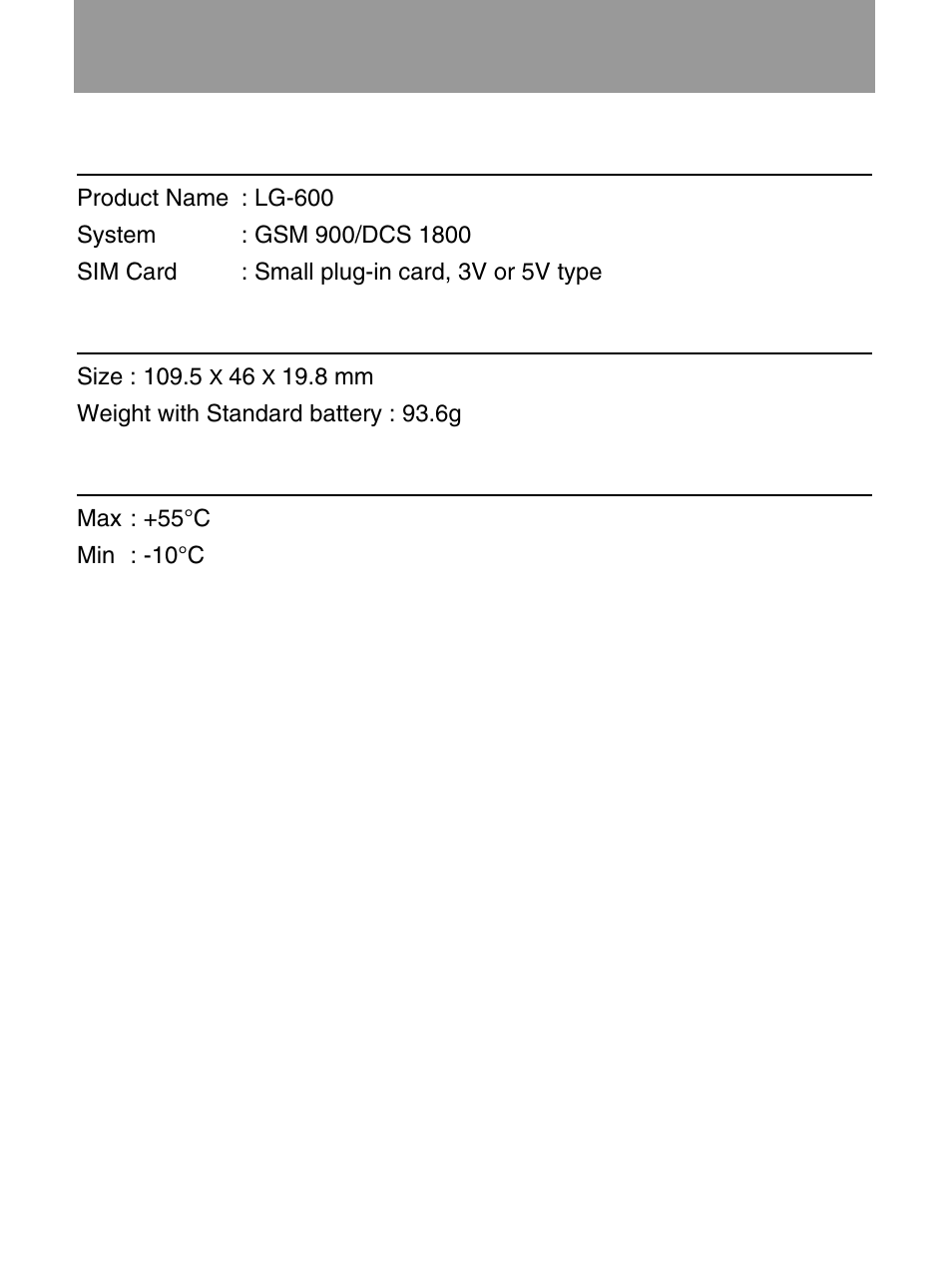 Technical data, General, Dimensions | Ambient temperatures | LG 600 User Manual | Page 83 / 86
