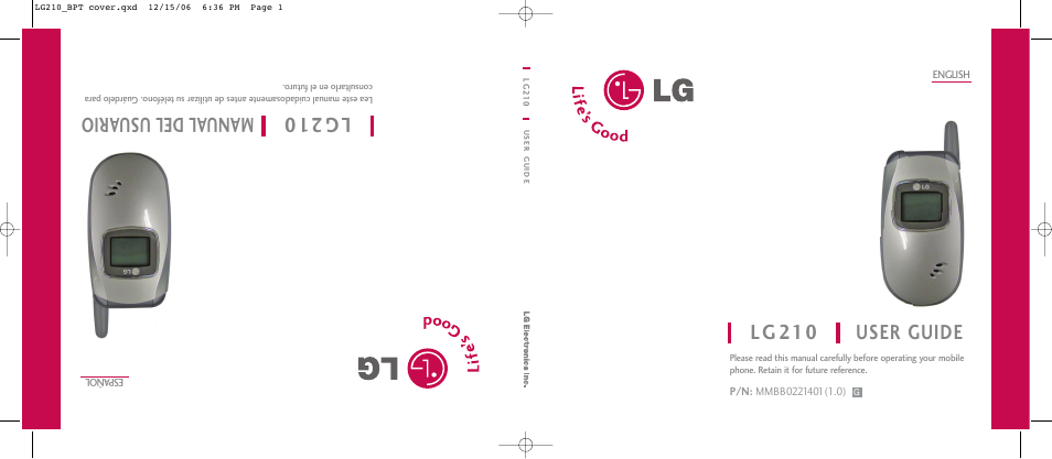 LG 210 User Manual | 98 pages