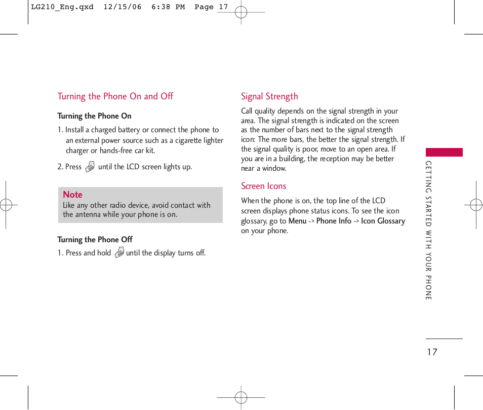 LG 210 User Manual | Page 19 / 98