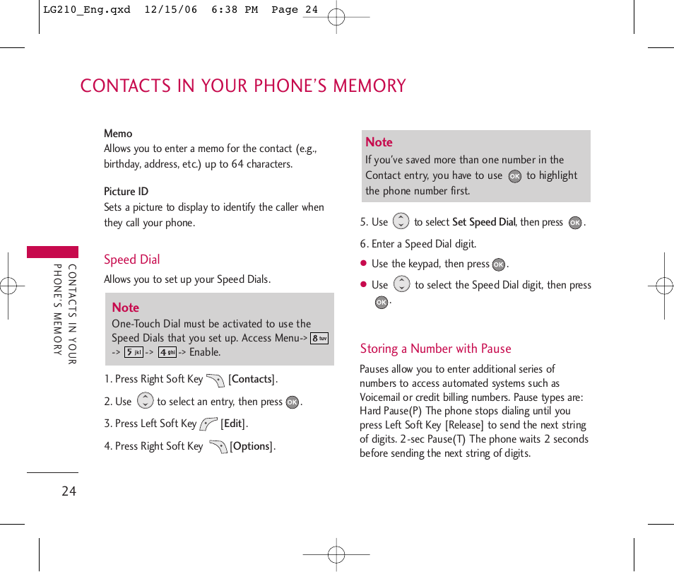 LG 210 User Manual | Page 26 / 98