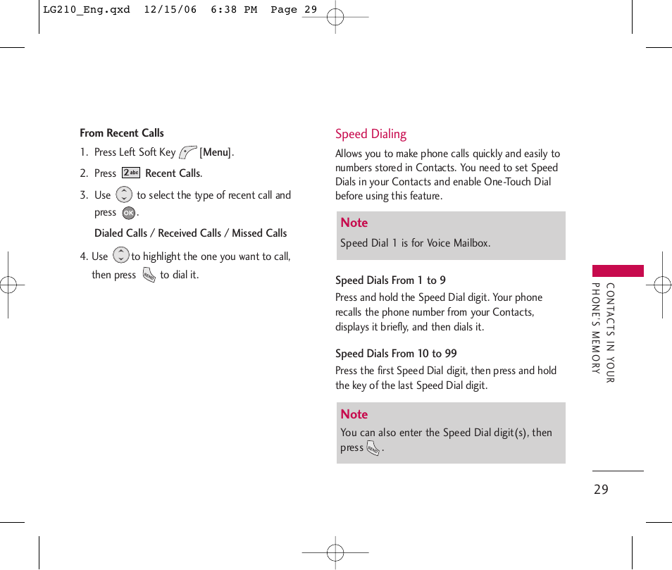 LG 210 User Manual | Page 31 / 98