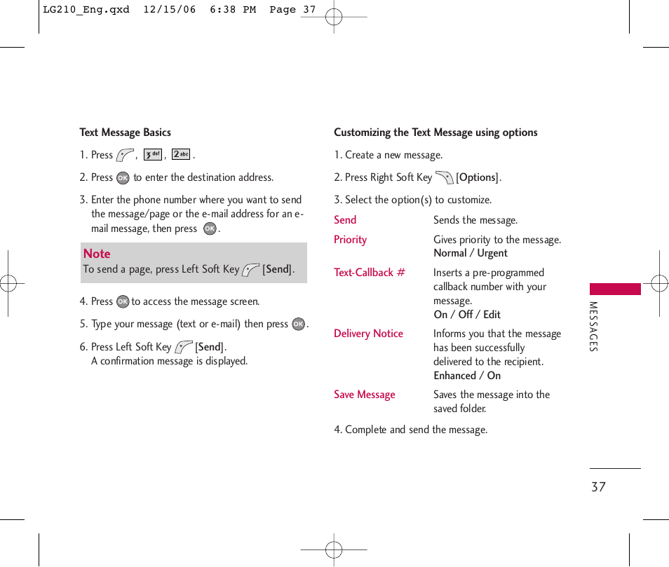 LG 210 User Manual | Page 39 / 98
