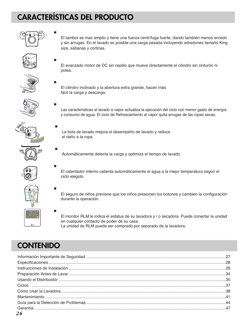 LG WM2487H*M User Manual | Page 27 / 48