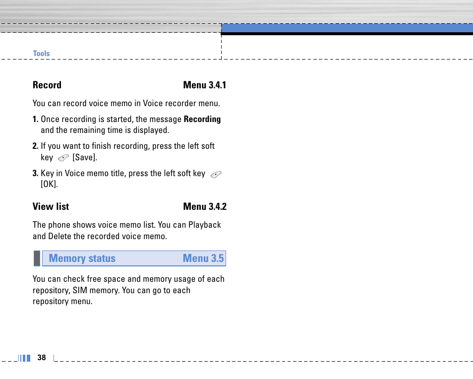 LG C3320 User Manual | Page 39 / 76