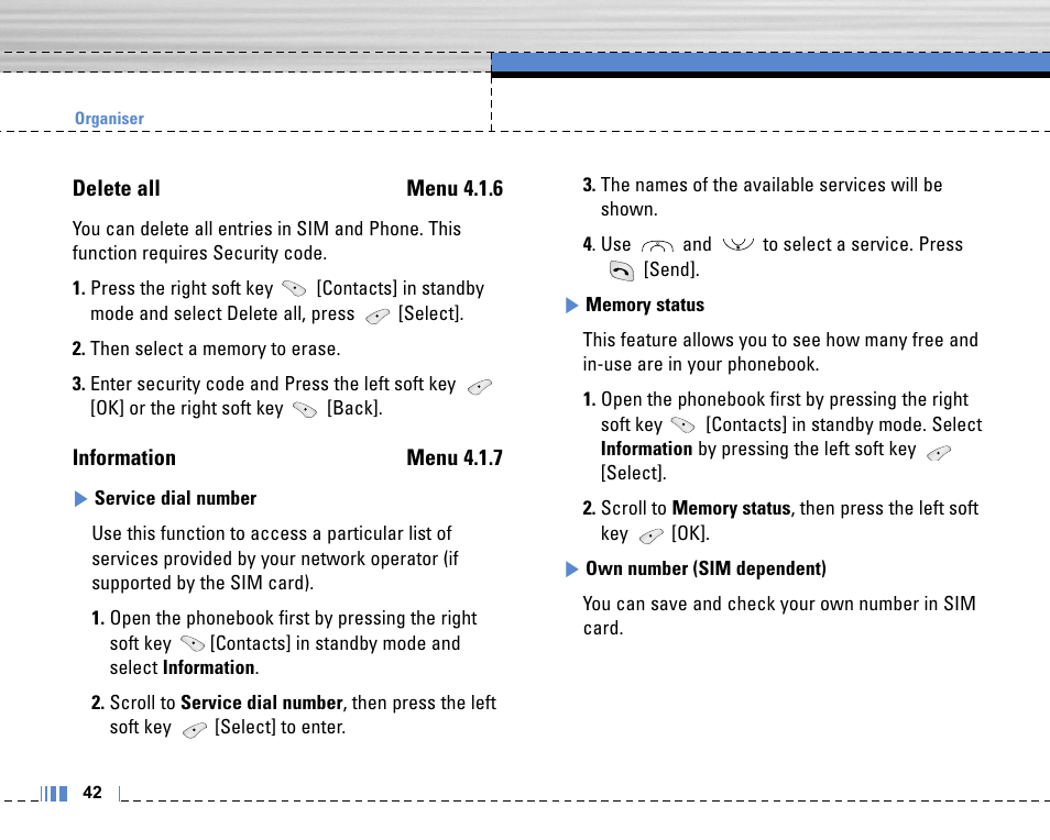 LG C3320 User Manual | Page 43 / 76