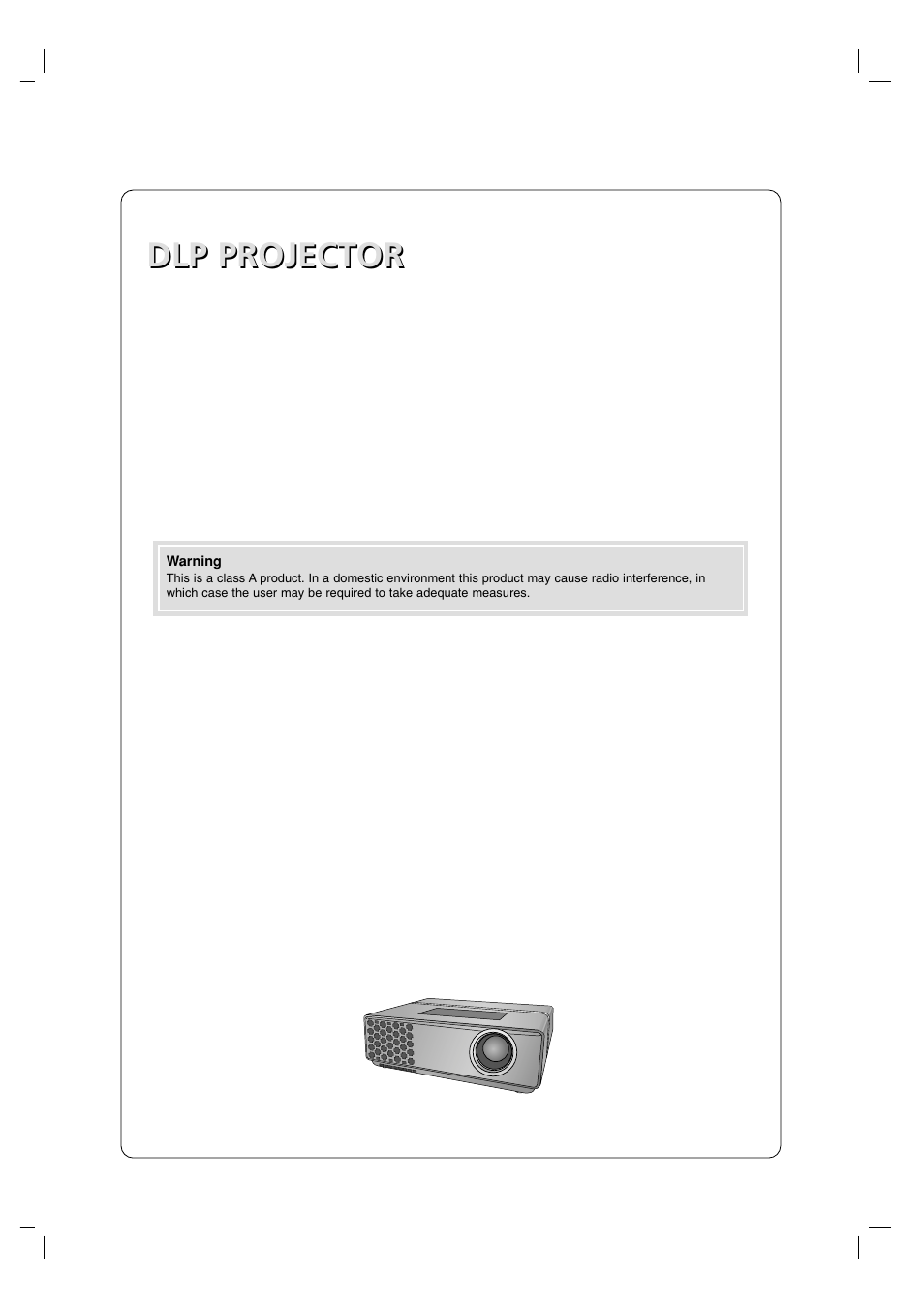 Dlp projector | LG HS102G User Manual | Page 2 / 42