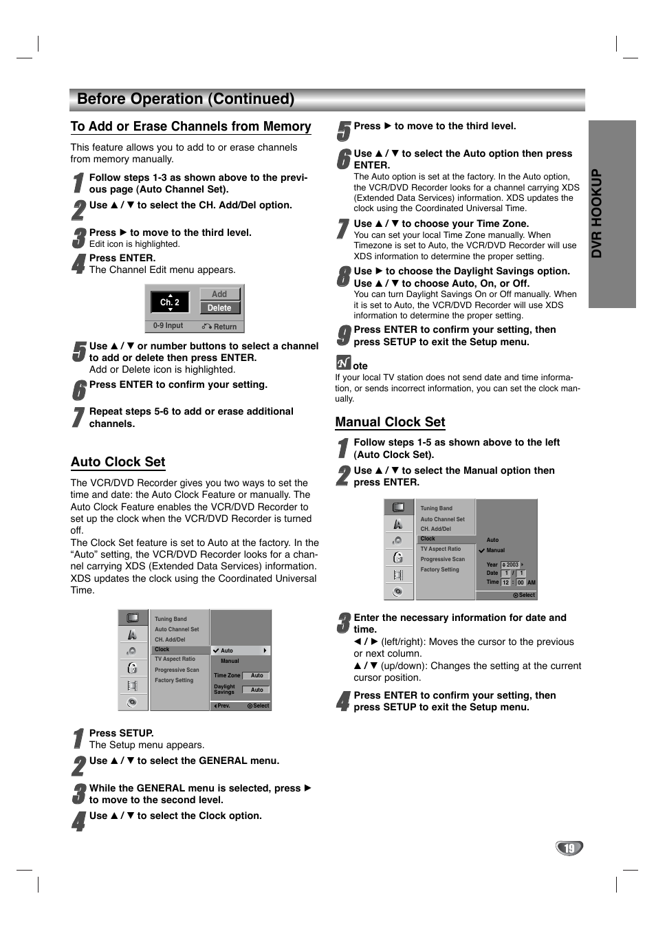 Before operation (continued) | LG XBR342 User Manual | Page 19 / 48