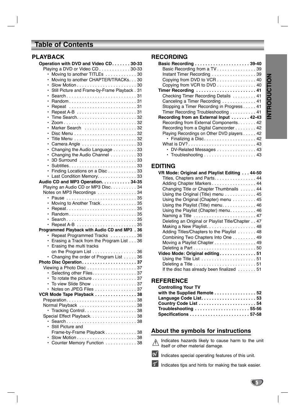 LG XBR342 User Manual | Page 5 / 48