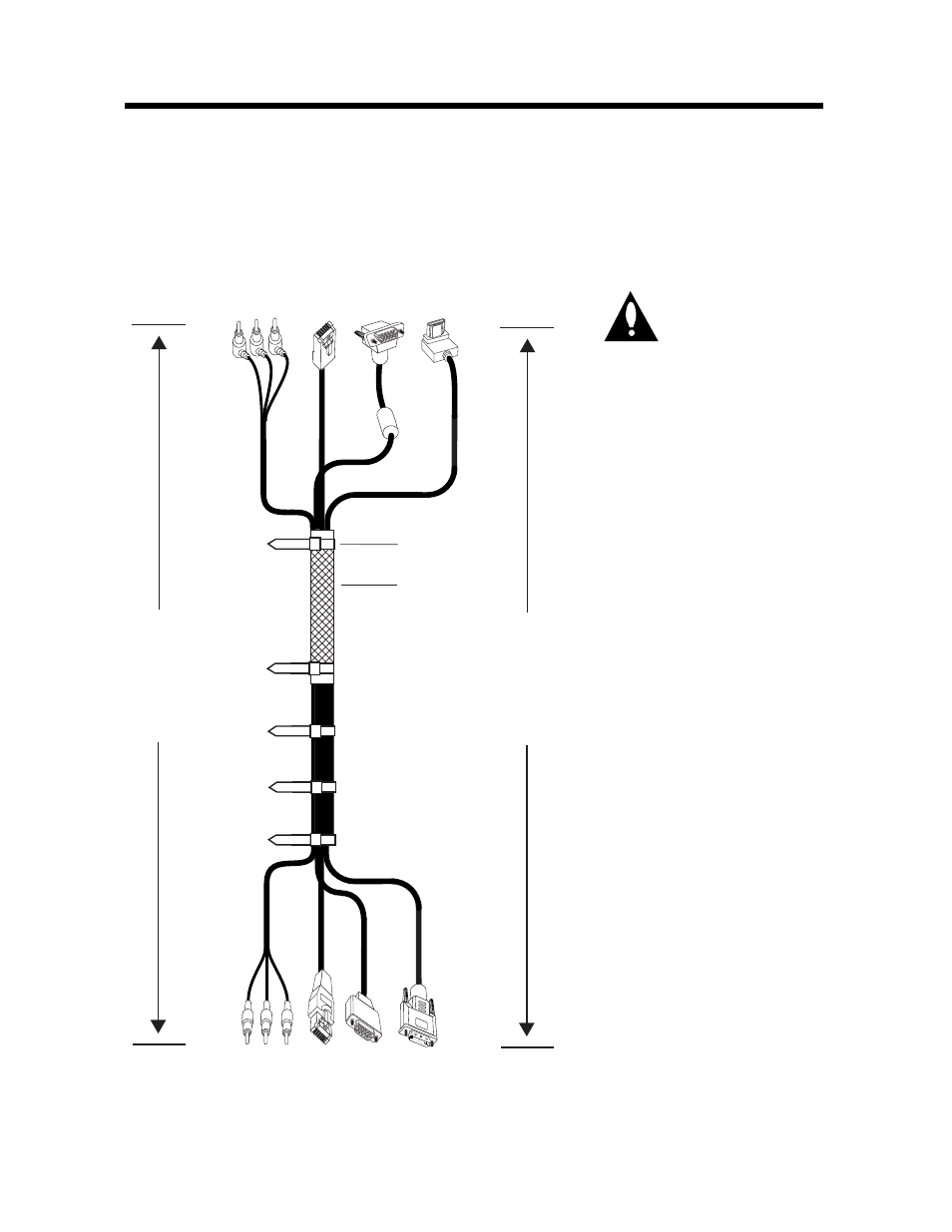 Reference, Cable bundle assembly, Cable assembly approx. 12.0 feet in length | Connect to outputs on rjp | LG 202B User Manual | Page 13 / 20