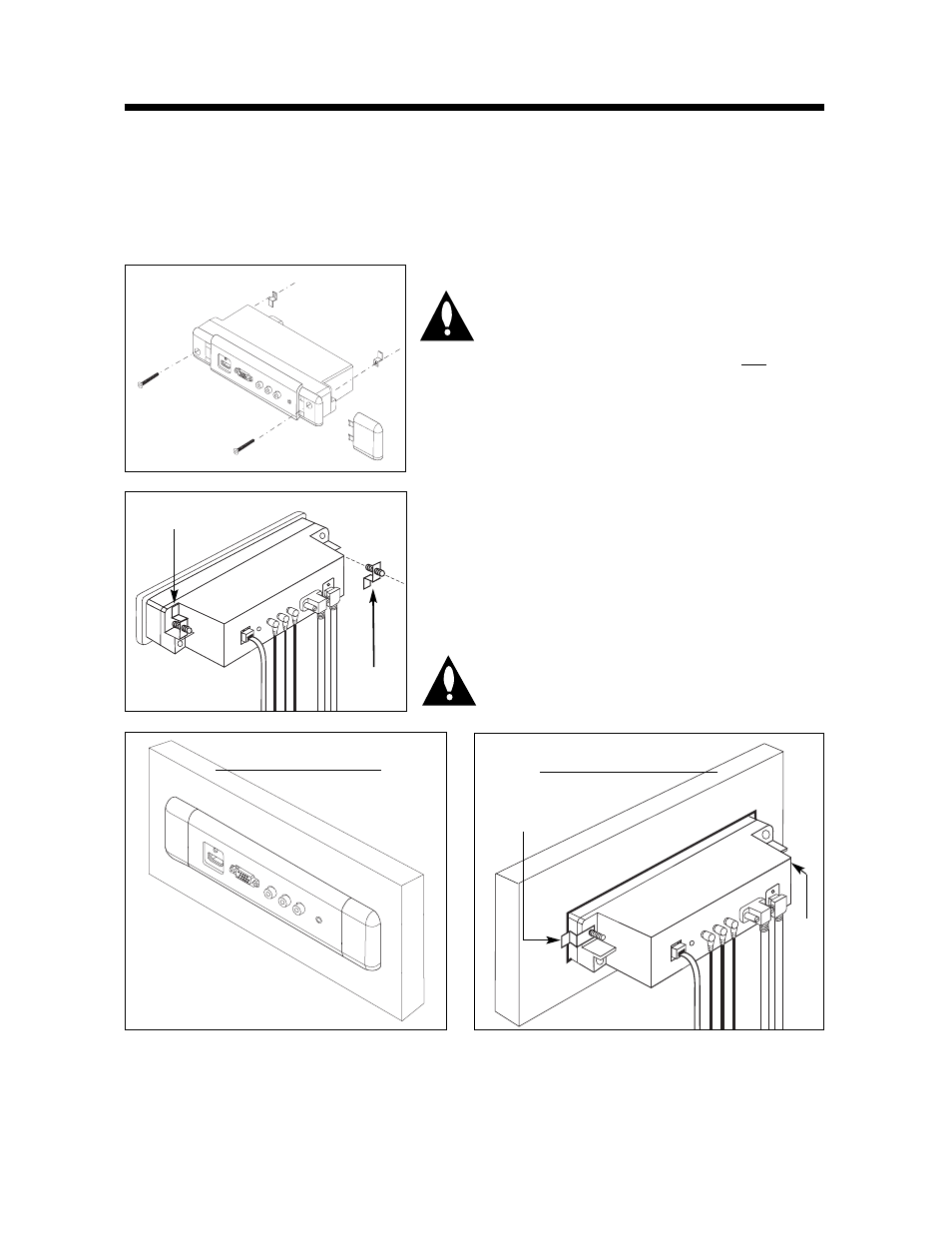 Installation in wall cutout | LG 202B User Manual | Page 6 / 20