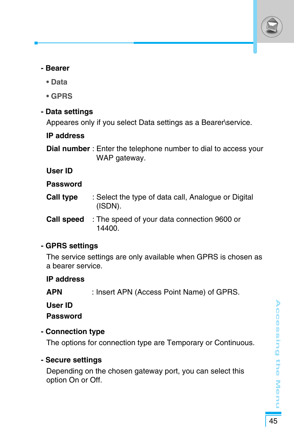 LG C1100 User Manual | Page 45 / 90
