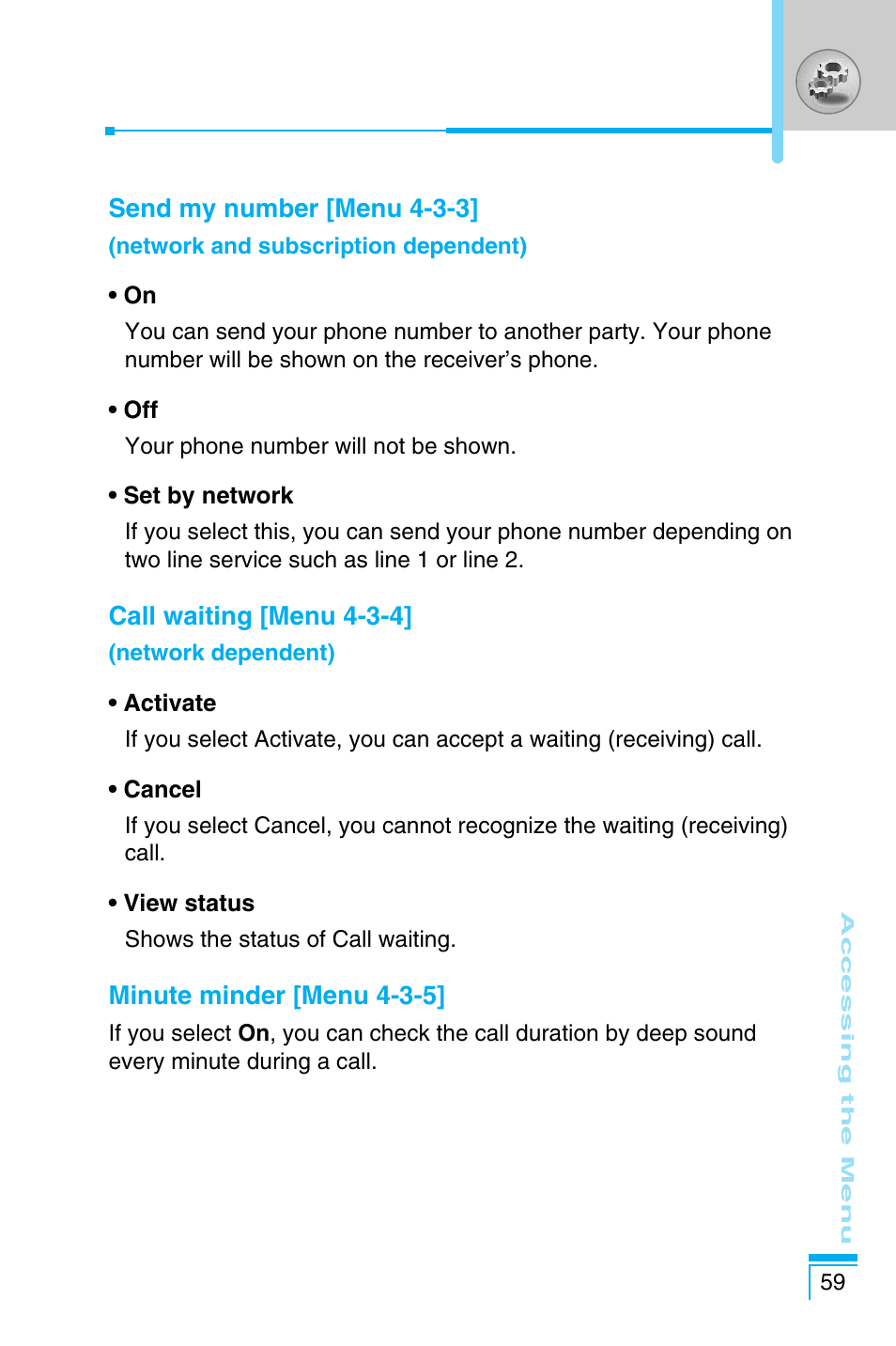 LG C1100 User Manual | Page 59 / 90