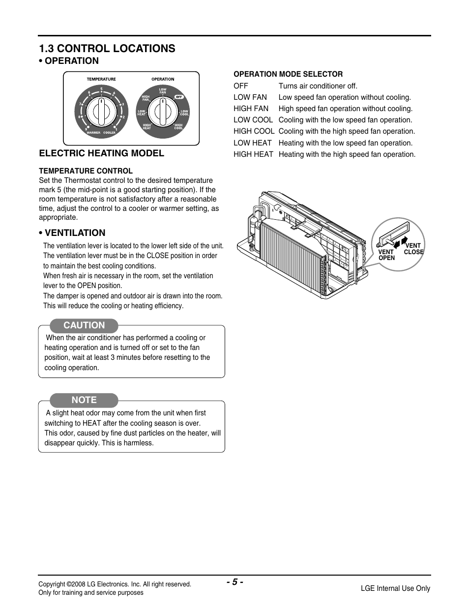 3 control locations | LG LP091HEM-Y8 User Manual | Page 5 / 47