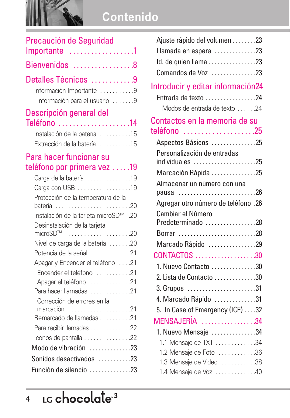 LG Chocolate 3 User Manual | Page 141 / 288