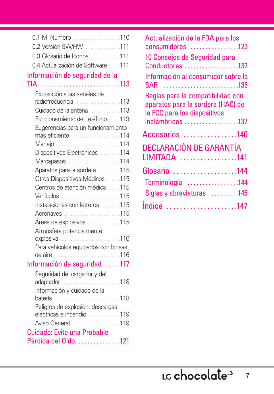 LG Chocolate 3 User Manual | Page 144 / 288