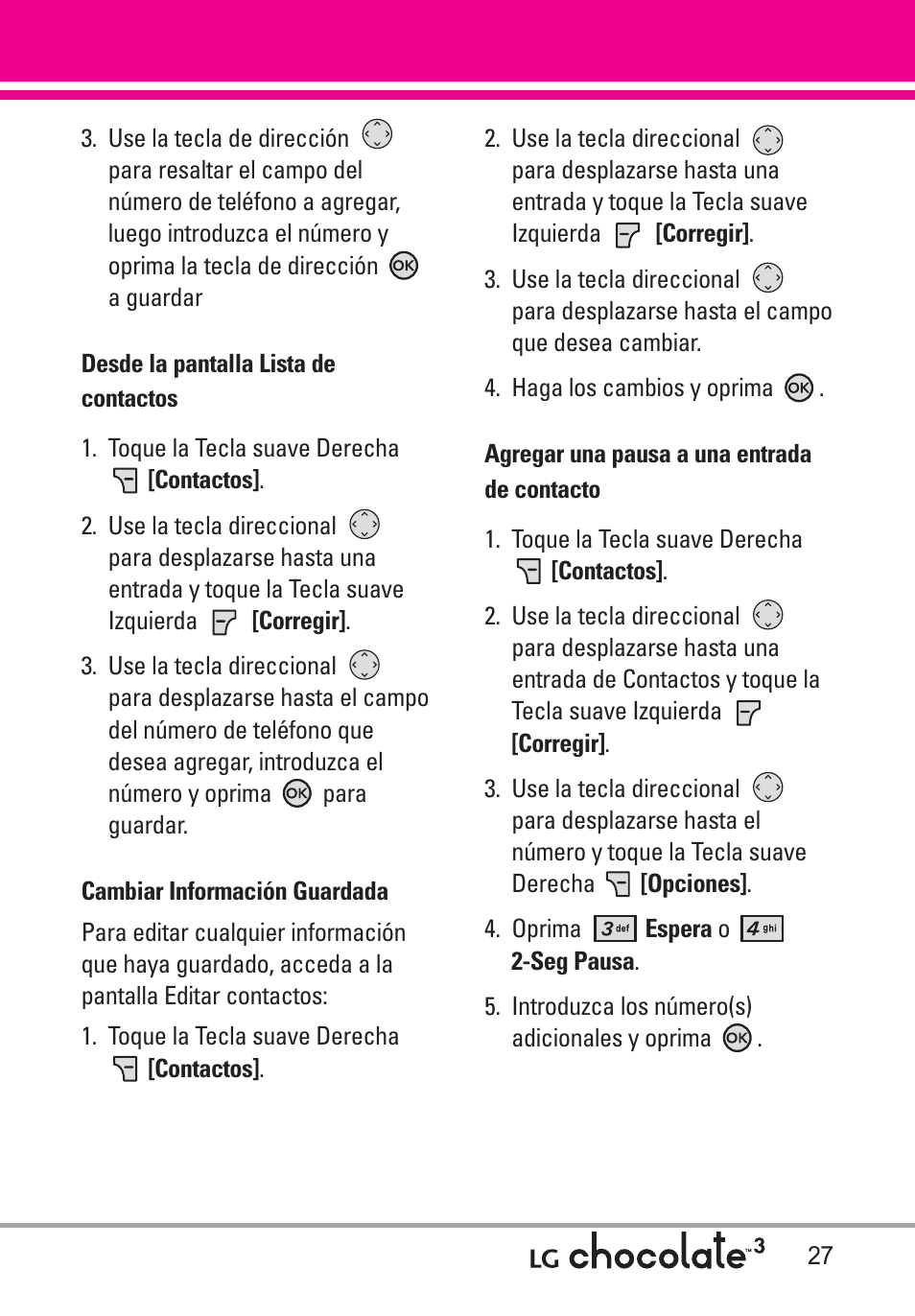 LG Chocolate 3 User Manual | Page 164 / 288