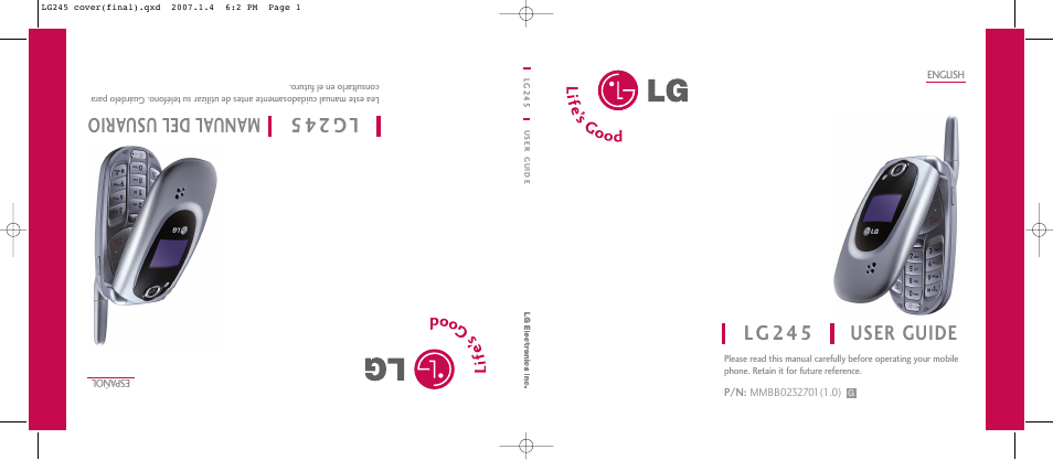 LG 245 User Manual | 102 pages