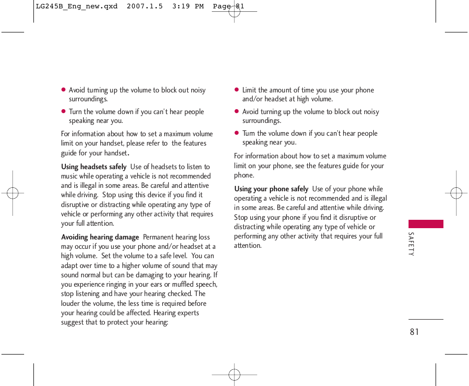 LG 245 User Manual | Page 82 / 102