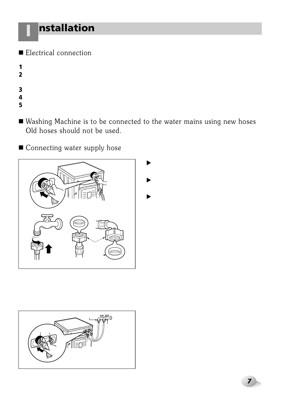 Nstallation | LG WD-3243RHD User Manual | Page 7 / 27