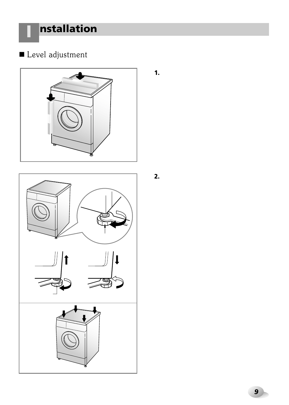 Nstallation | LG WD-3243RHD User Manual | Page 9 / 27