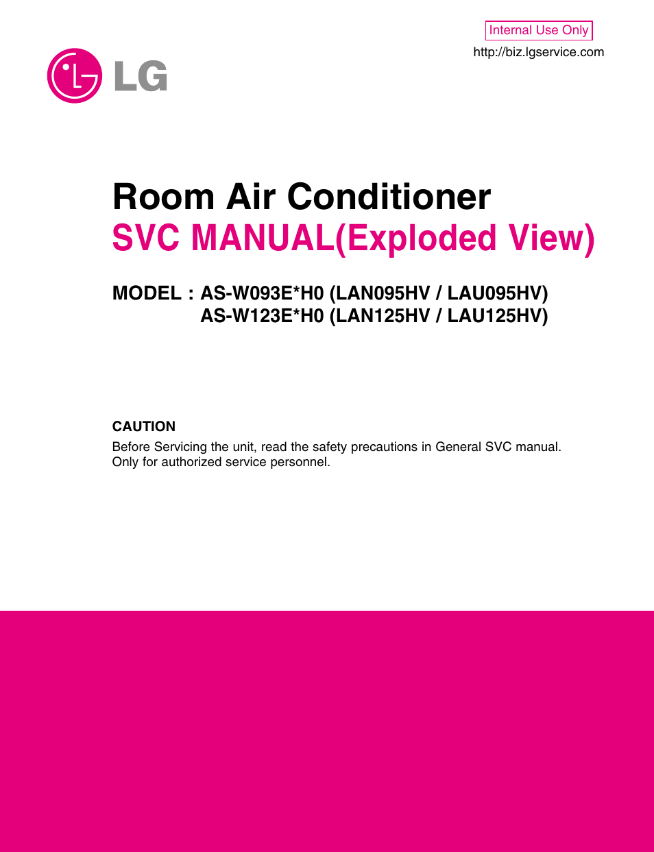 LG LA125HV User Manual | 8 pages