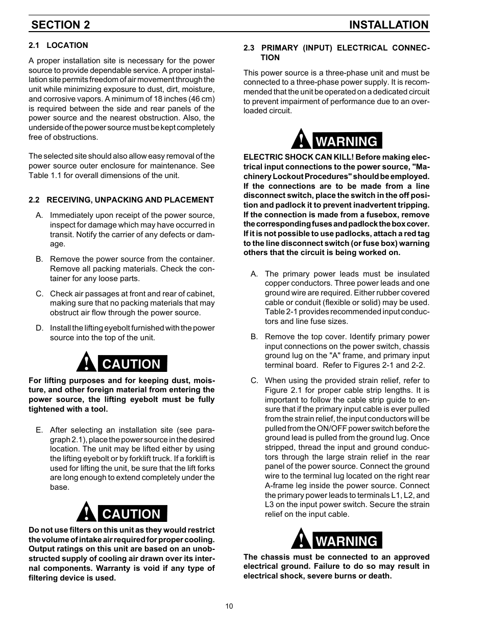 ESAB 453cc User Manual | Page 10 / 32