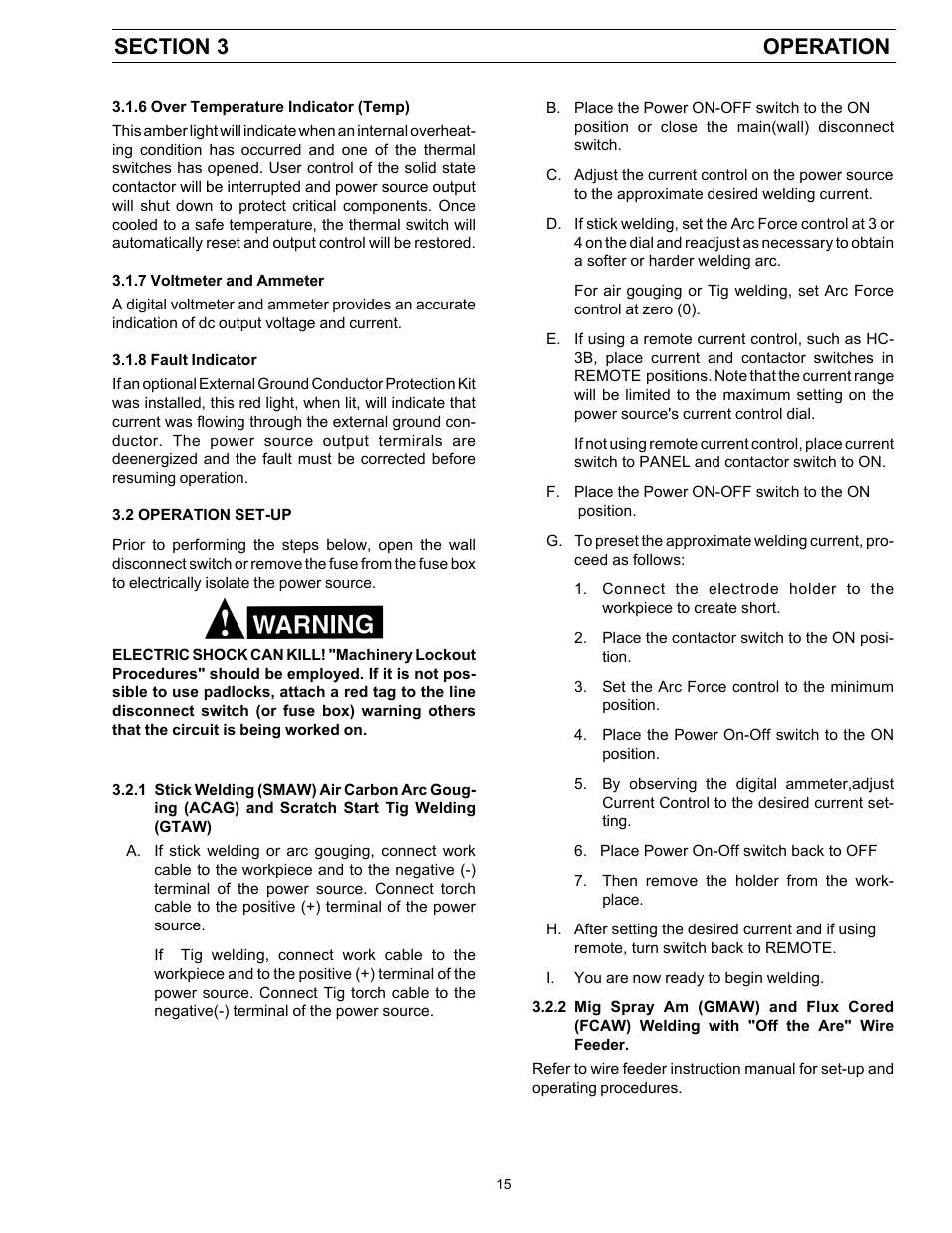 ESAB 453cc User Manual | Page 15 / 32