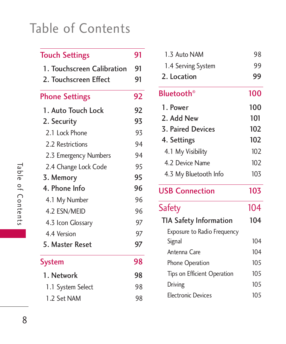 LG Bliss -UX700W User Manual | Page 10 / 297