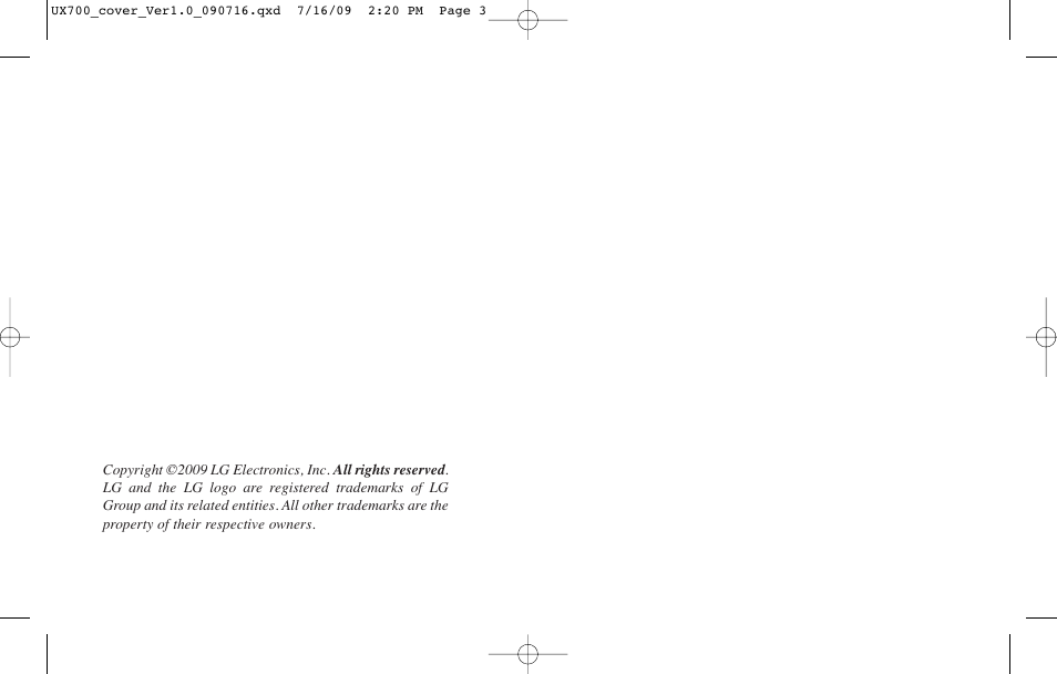 LG Bliss -UX700W User Manual | Page 2 / 297