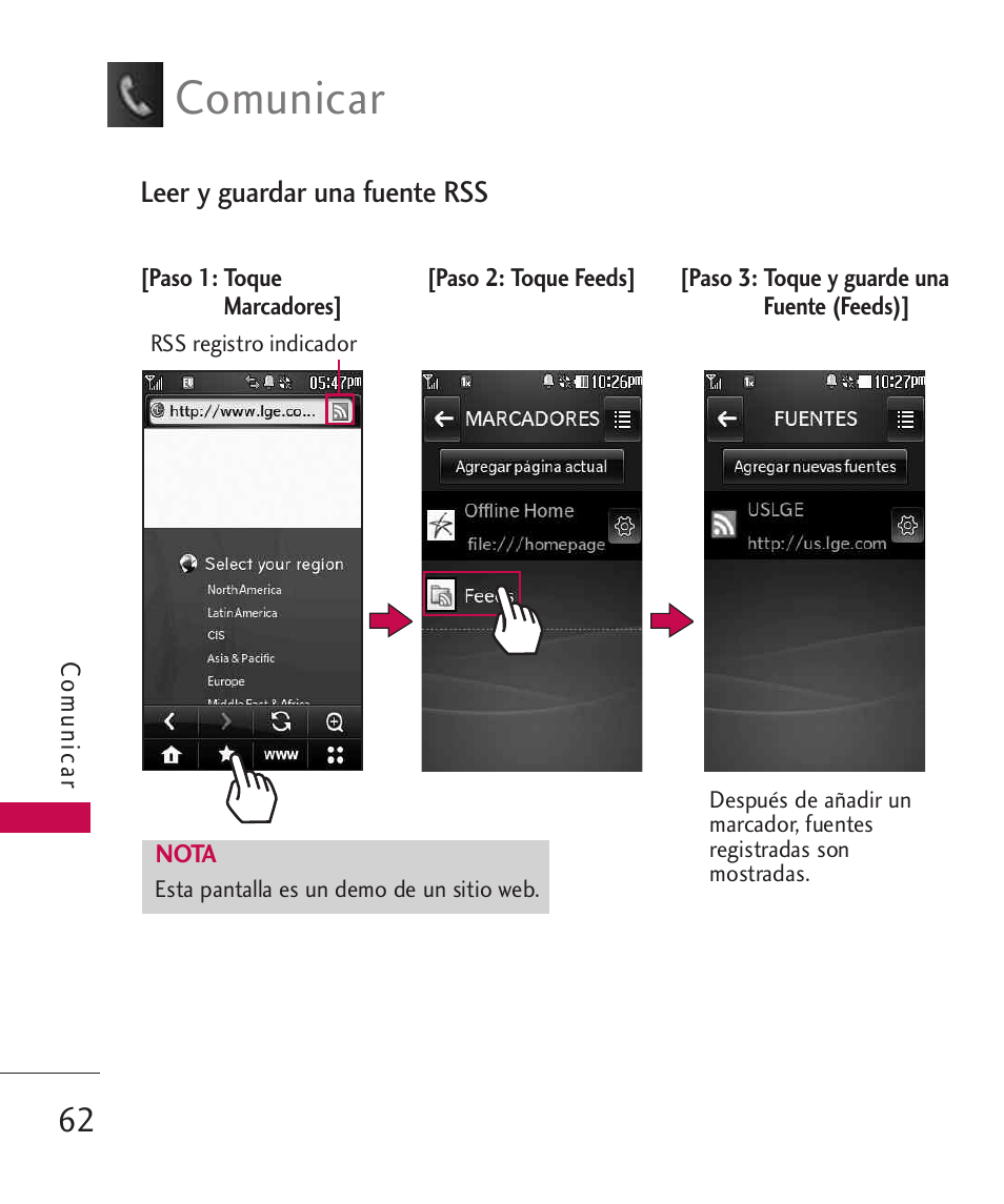 Comunicar | LG Bliss -UX700W User Manual | Page 205 / 297