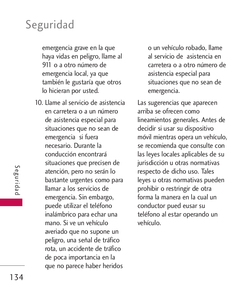 Seguridad | LG Bliss -UX700W User Manual | Page 277 / 297