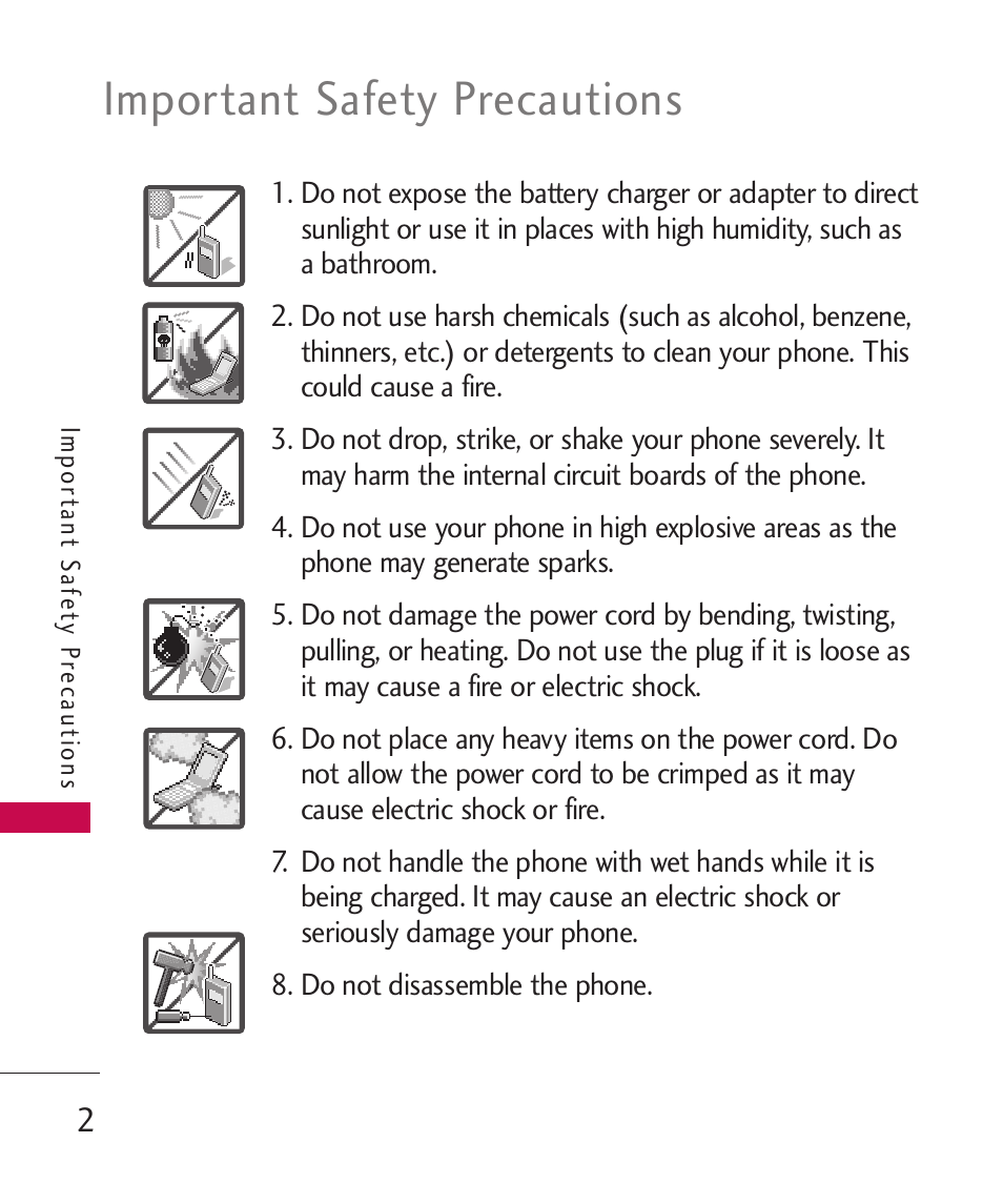 Important safety precautions | LG Bliss -UX700W User Manual | Page 4 / 297