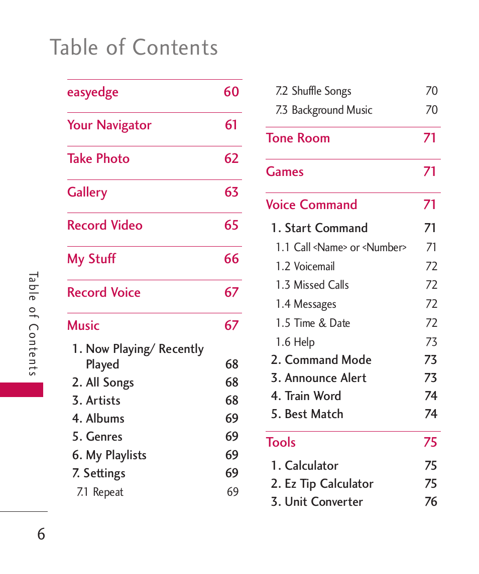 LG Bliss -UX700W User Manual | Page 8 / 297