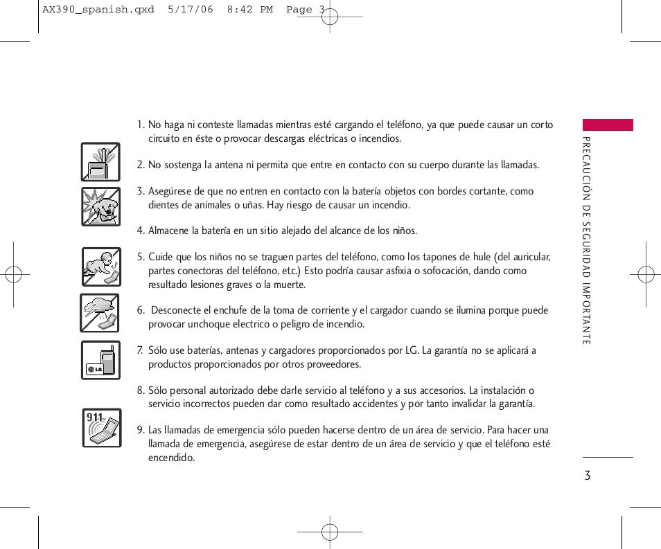 LG AX390 User Manual | Page 117 / 226