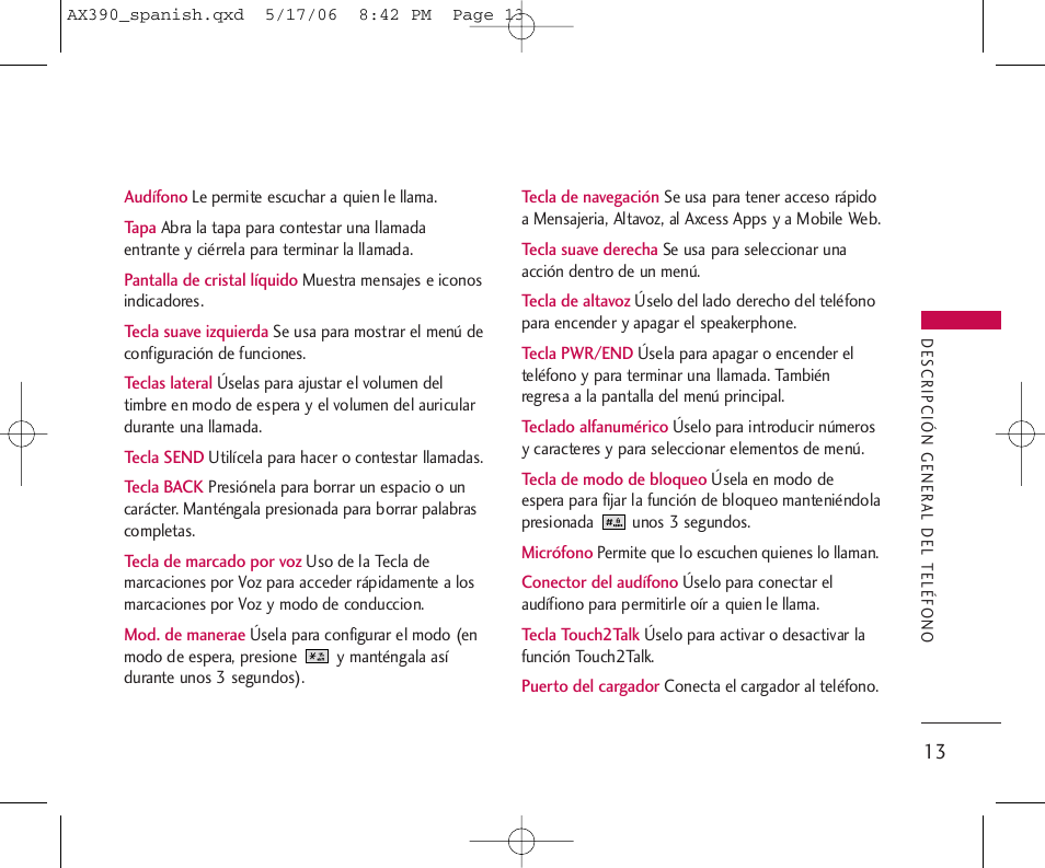 LG AX390 User Manual | Page 127 / 226