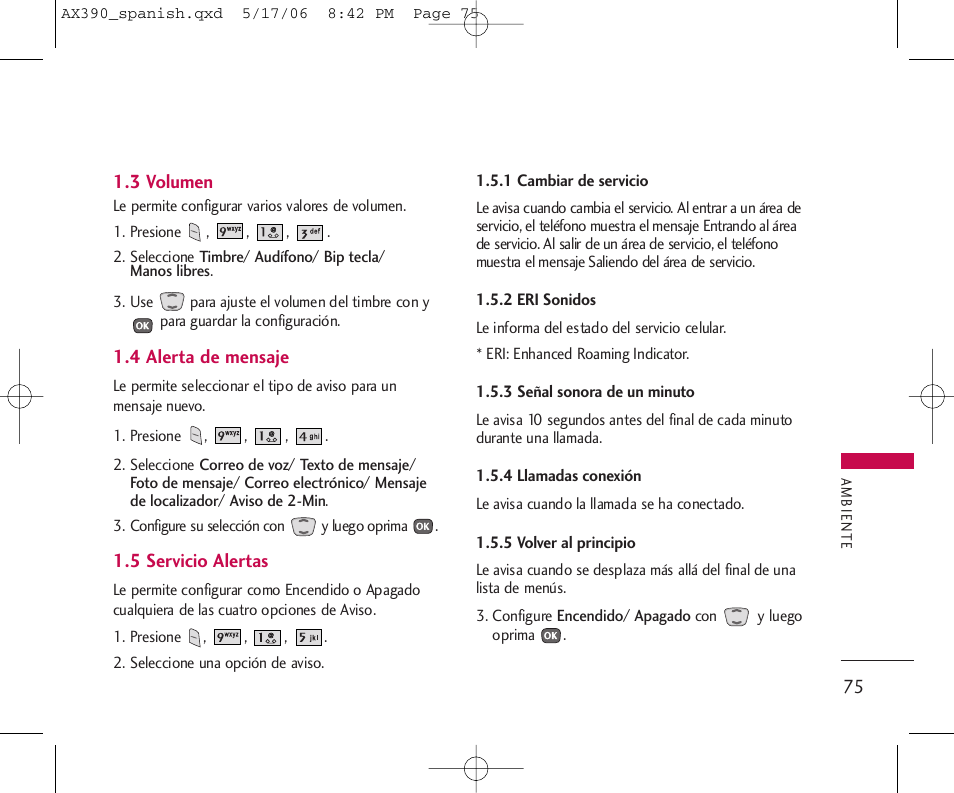 LG AX390 User Manual | Page 189 / 226