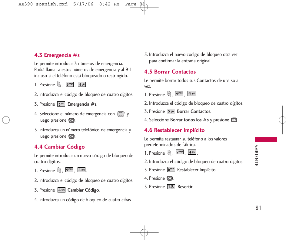 LG AX390 User Manual | Page 195 / 226
