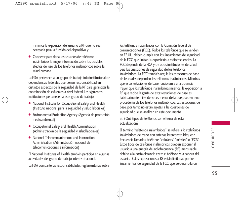 LG AX390 User Manual | Page 209 / 226