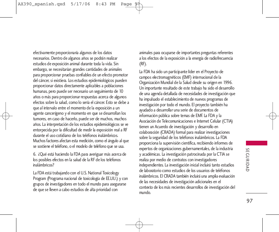 LG AX390 User Manual | Page 211 / 226