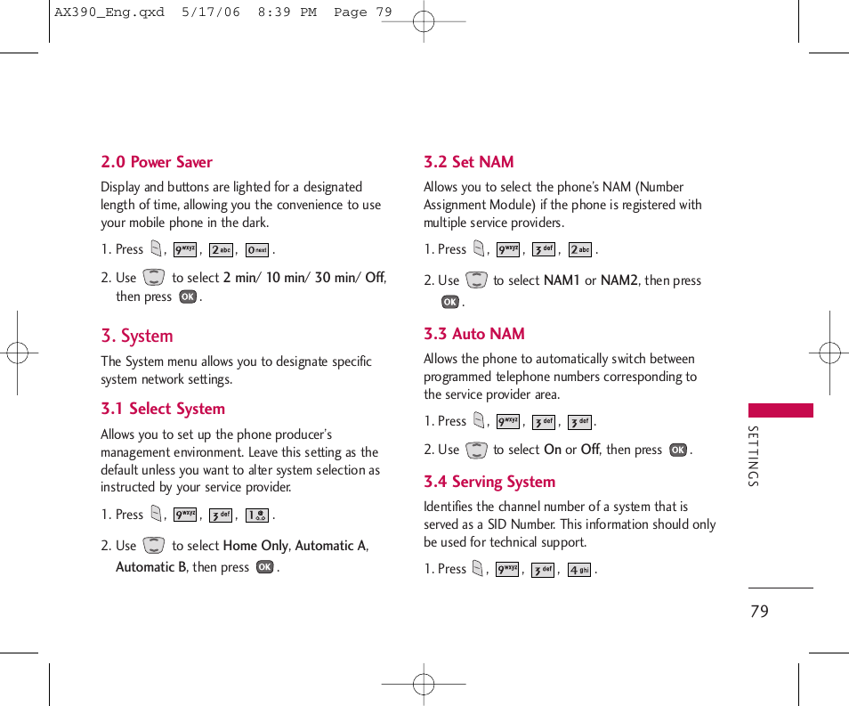 System | LG AX390 User Manual | Page 81 / 226