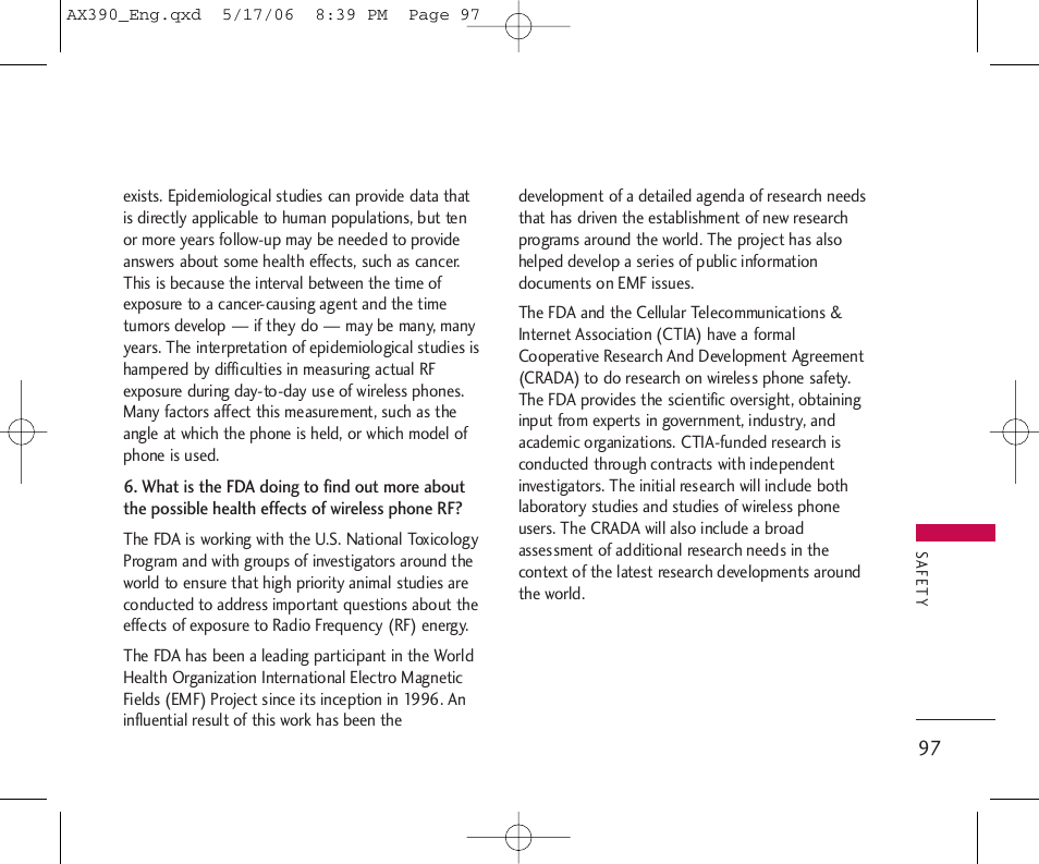 LG AX390 User Manual | Page 99 / 226