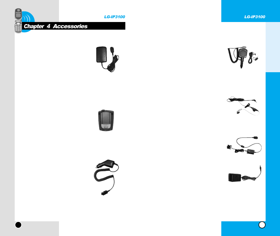 Chapter 4 accessories | LG -IP3100 User Manual | Page 27 / 77