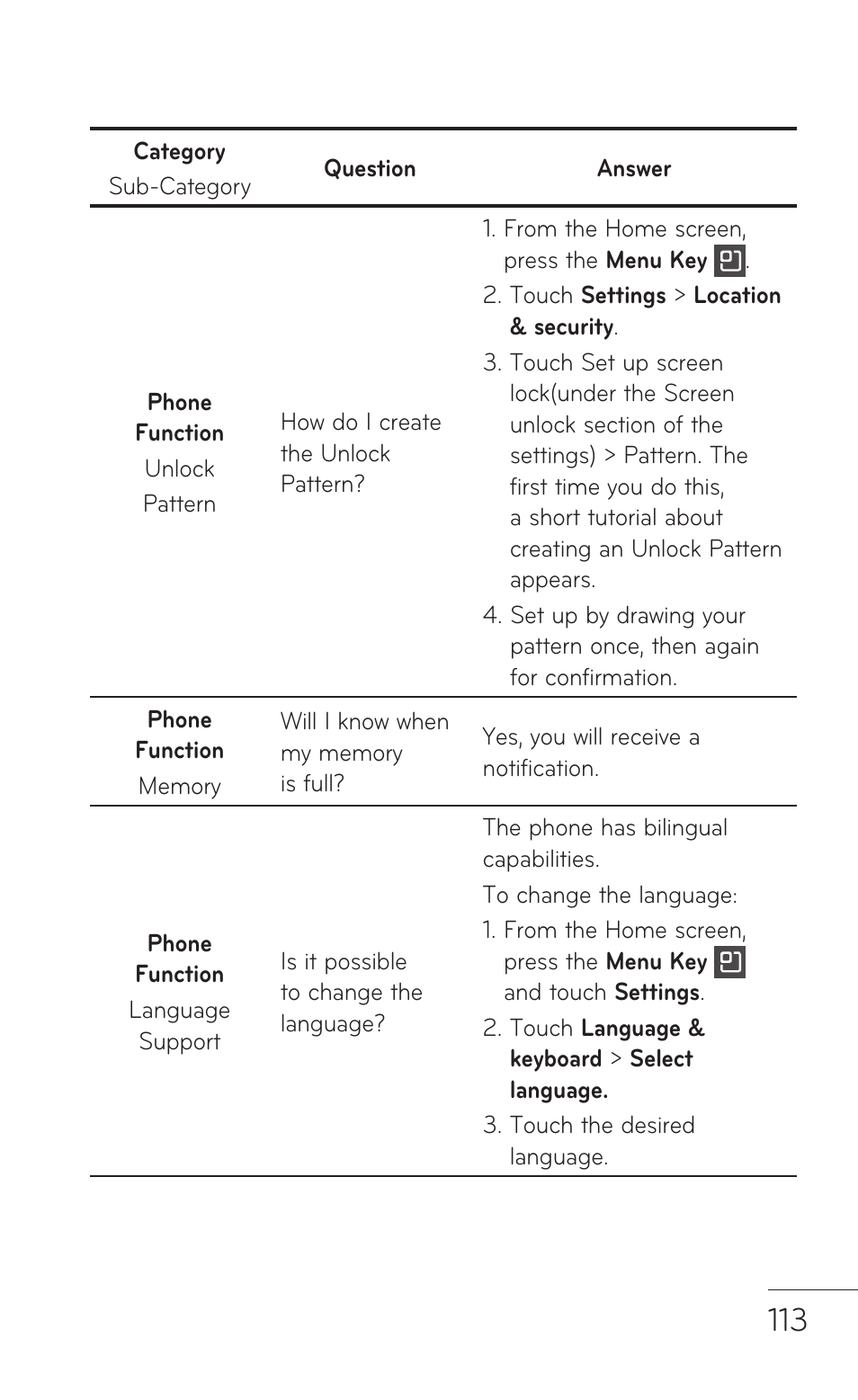 LG C800 User Manual | Page 113 / 162