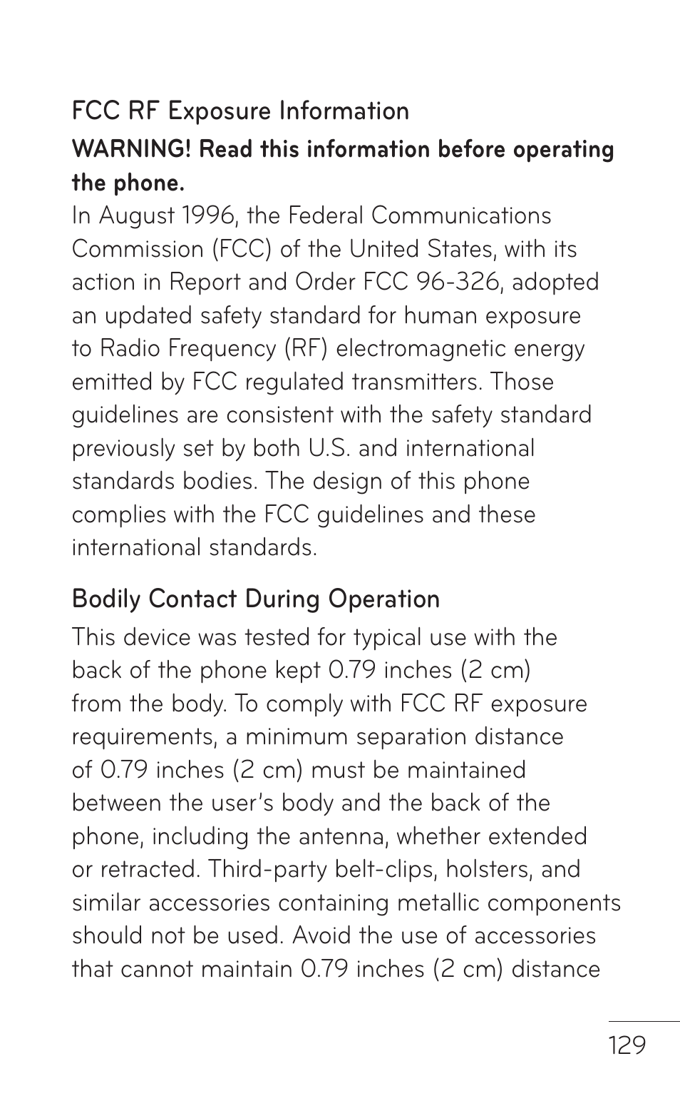 LG C800 User Manual | Page 129 / 162