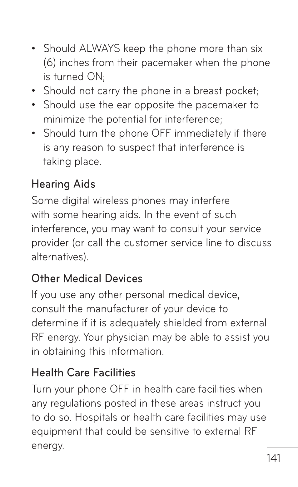 LG C800 User Manual | Page 141 / 162