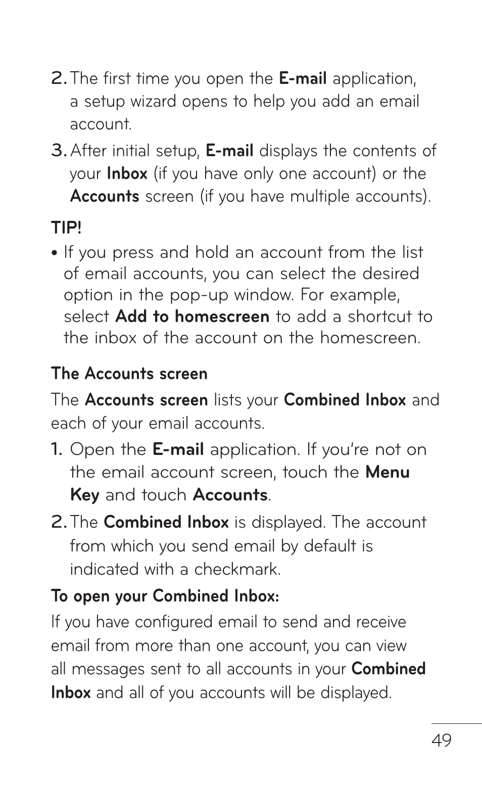 LG C800 User Manual | Page 49 / 162