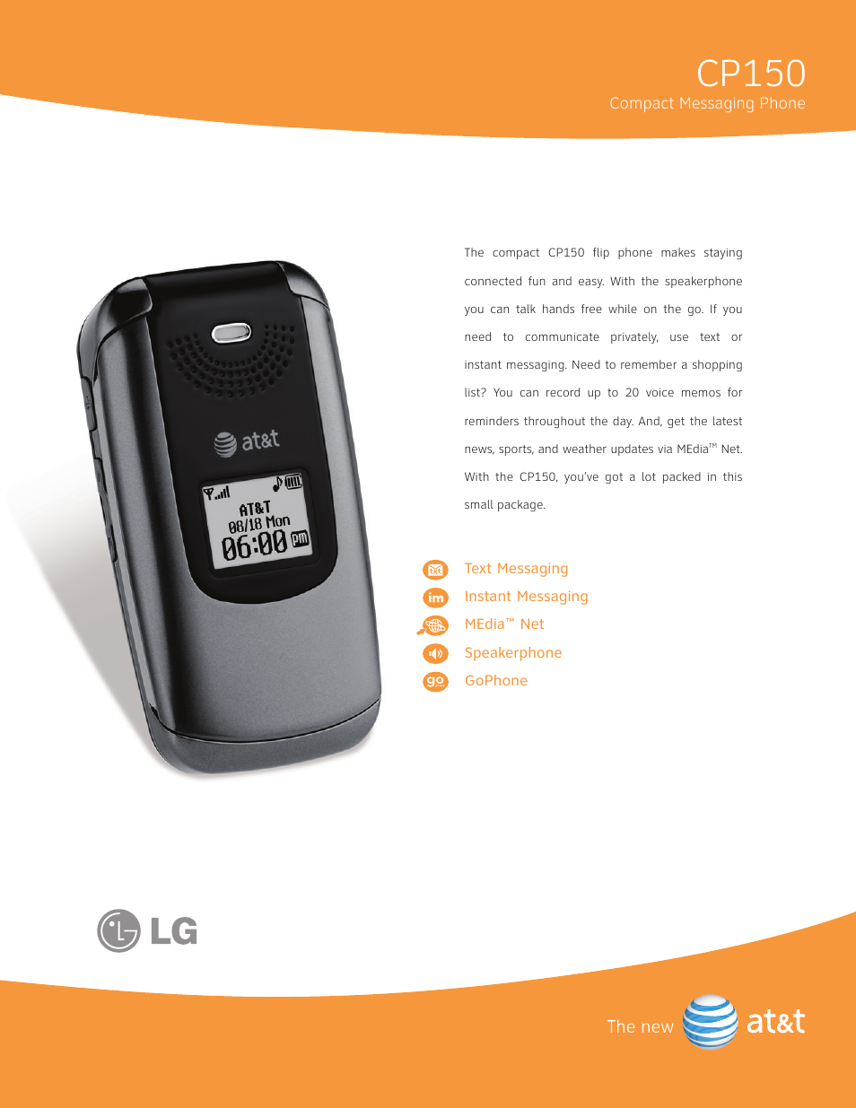 LG CP150 User Manual | 2 pages