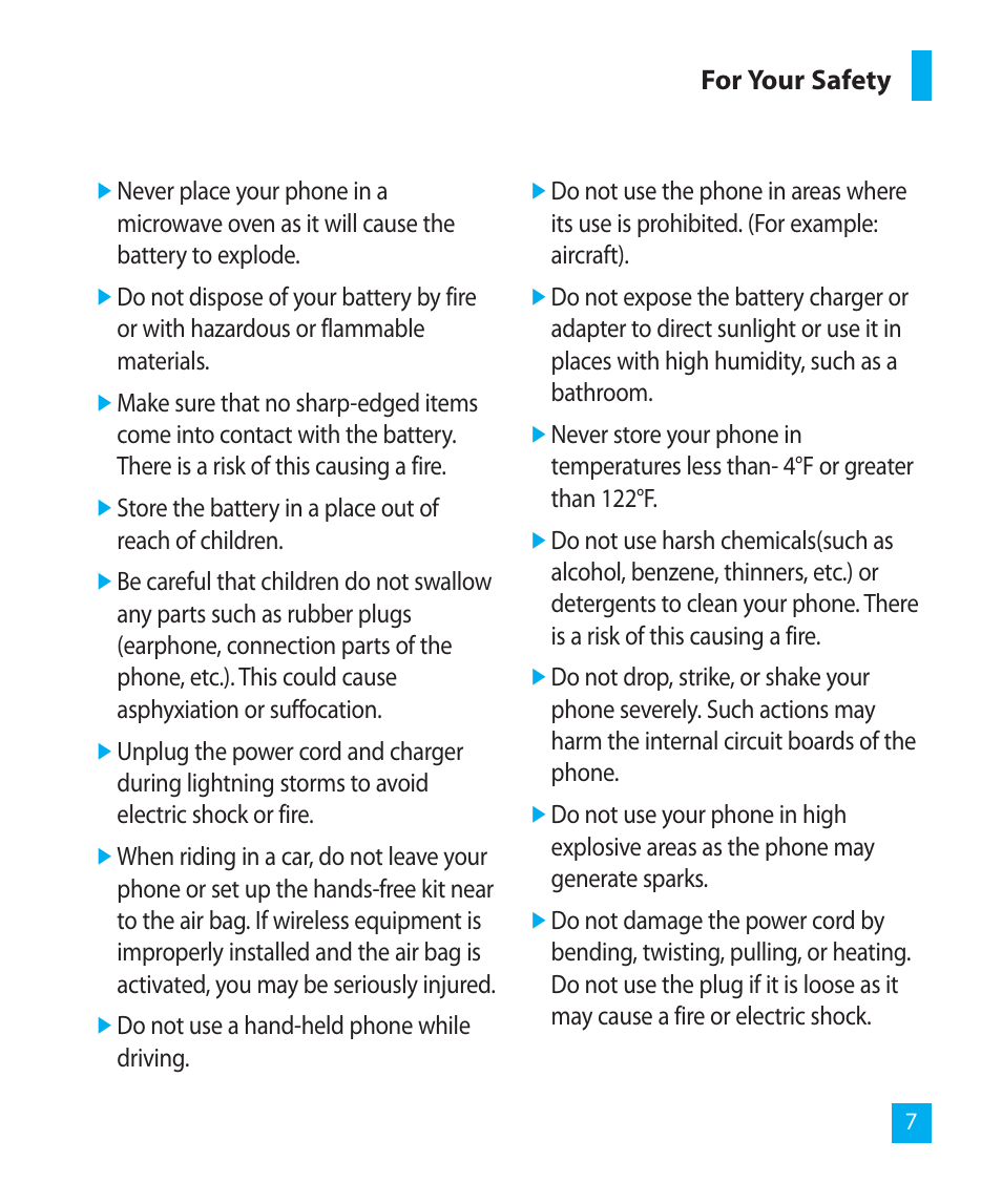 LG LG300G User Manual | Page 7 / 26