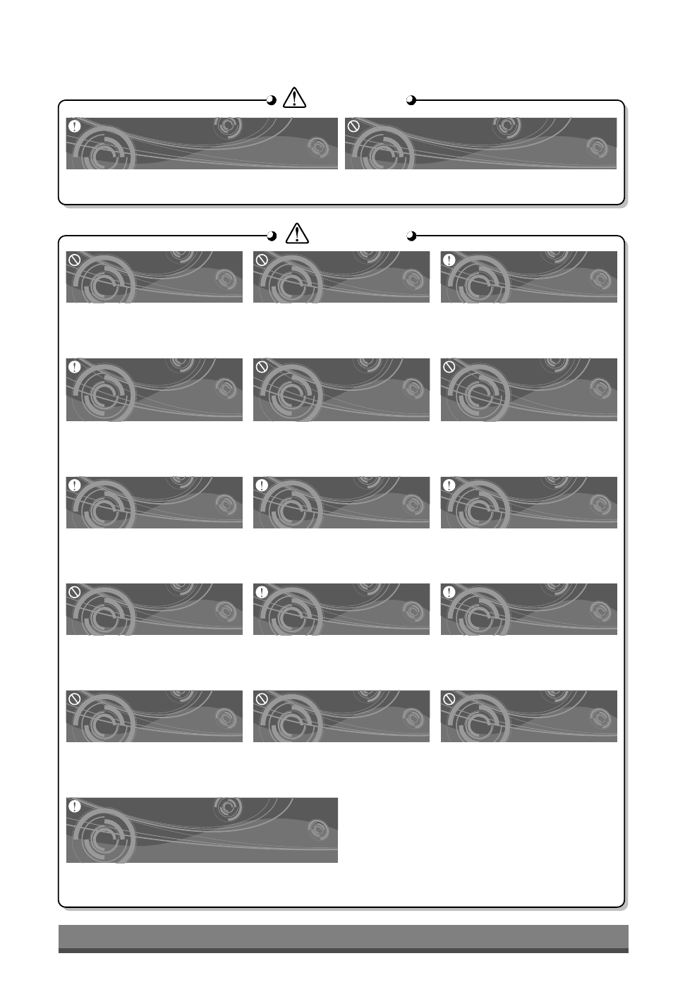 Caution, Caution warning warning | LG LP6000ER User Manual | Page 4 / 18