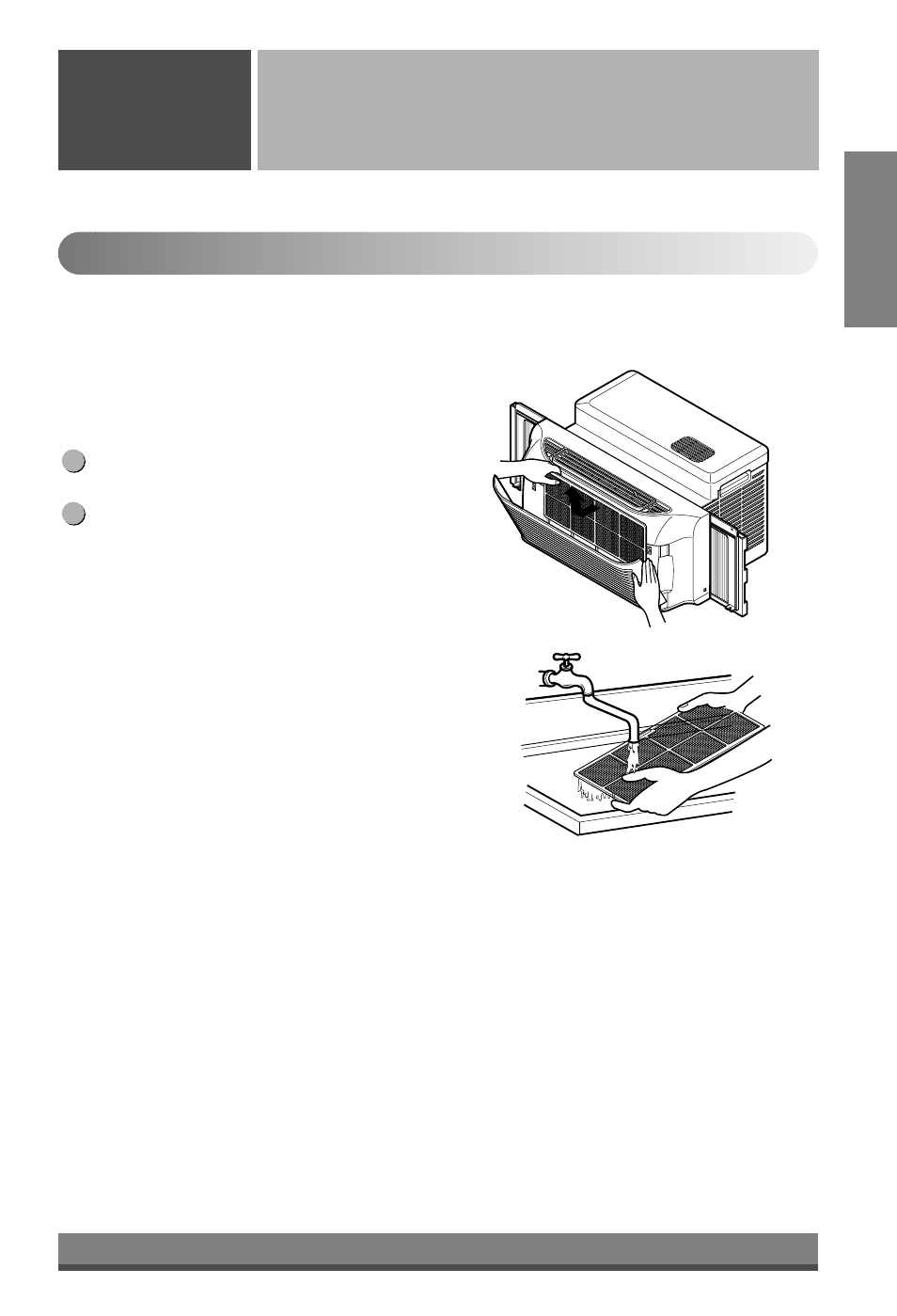 Care and maintenance, English, Air filter | LG LP6000ER User Manual | Page 9 / 18